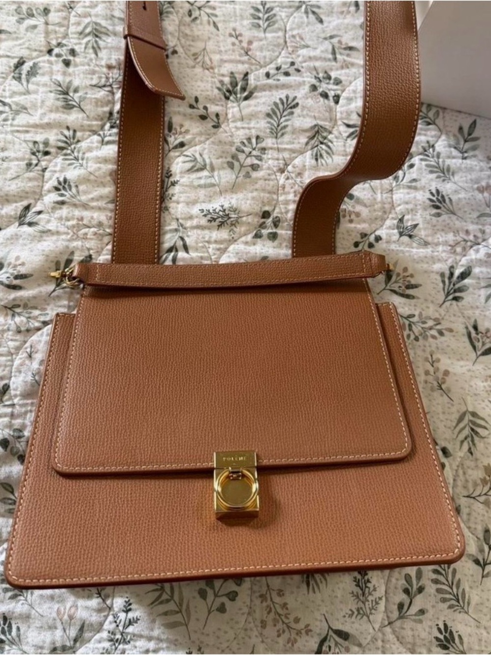 Poléne Numéro Sept in textured Camel.   100% Italian calf leather. - Picture 6 of 12
